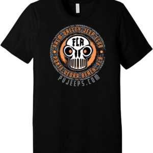 Florida Skull Palm Valley Jeepers Black Shirt